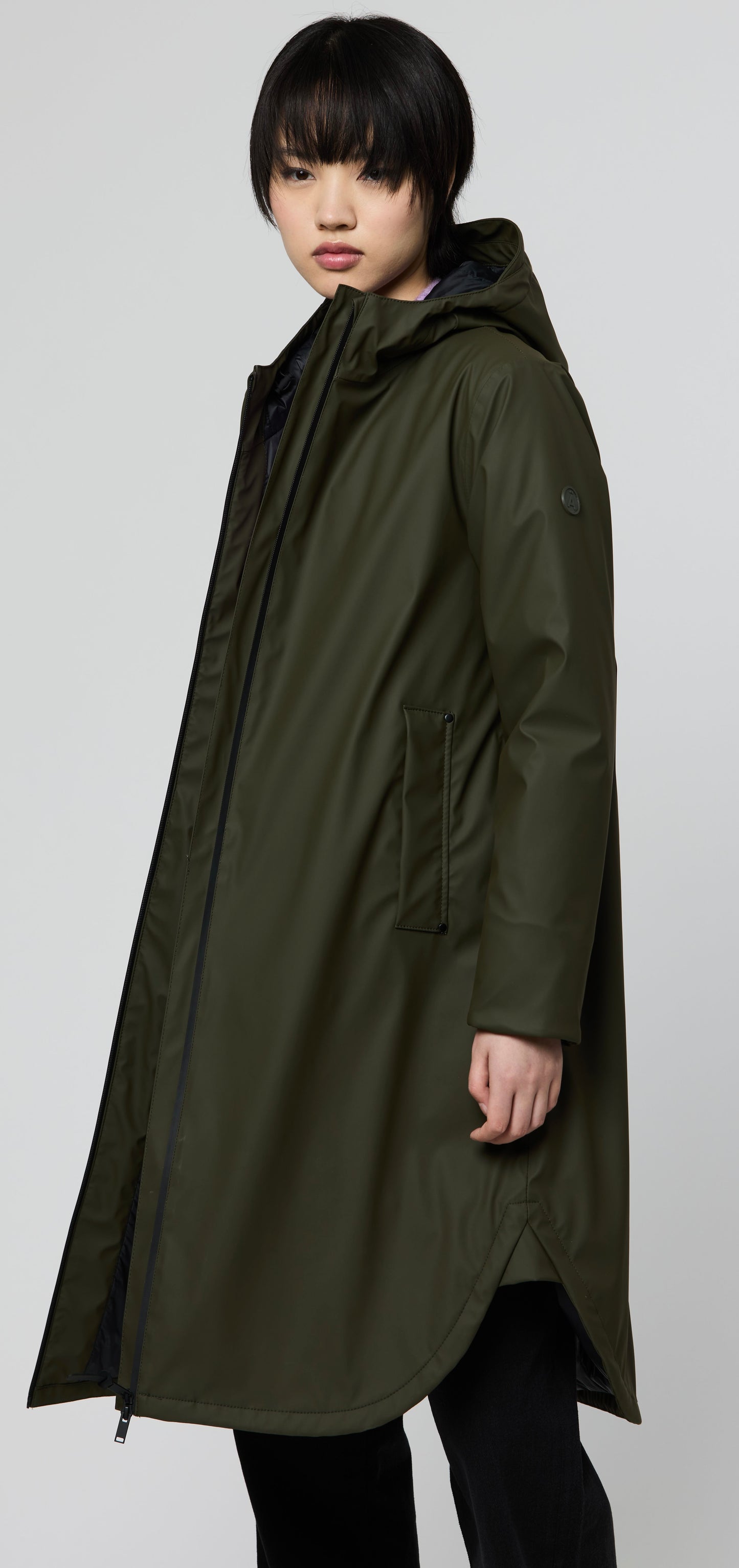 Ice Khaki Raincoat