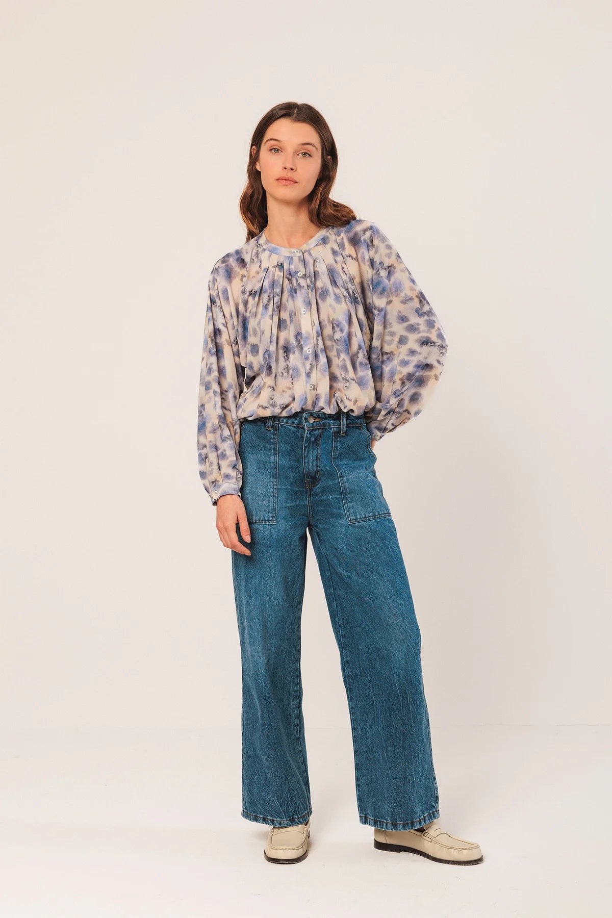 Watercolour-Print Shirt