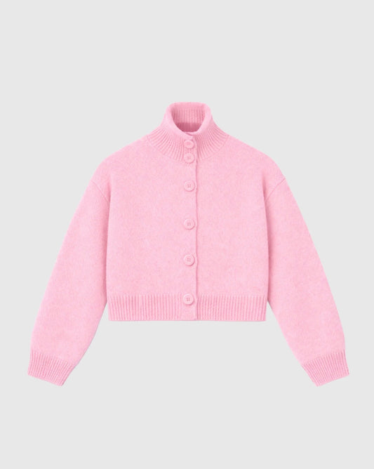 Pink Button Cardigan