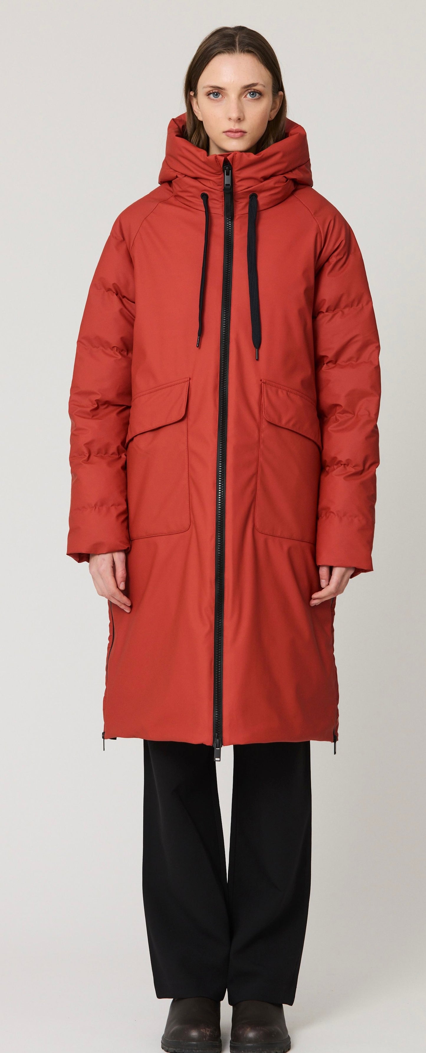 Rime Red Ochre Raincoat